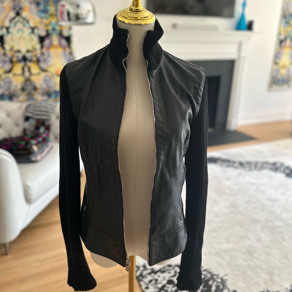 Dolce & Gabbana Leather Vintage Jacket